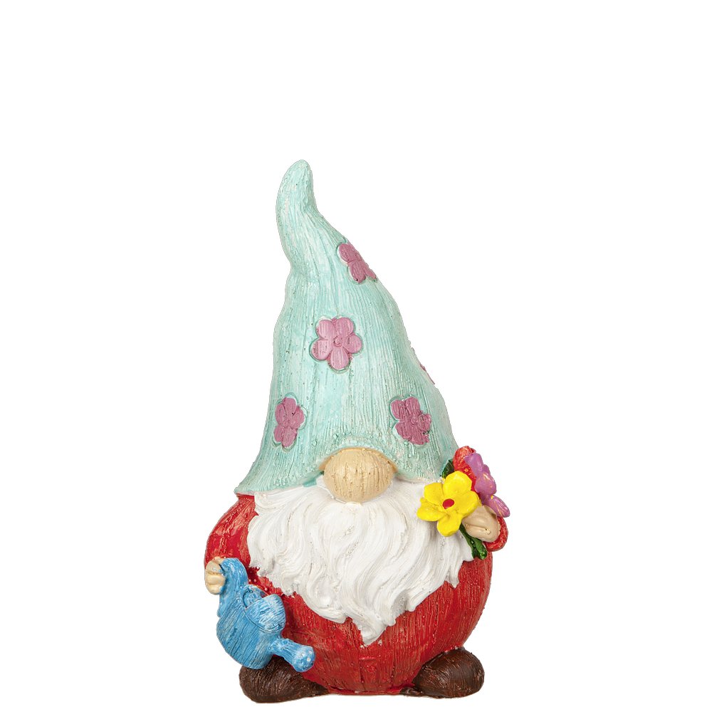 Gartenzwerg Gnom rot-bunt 21 cm