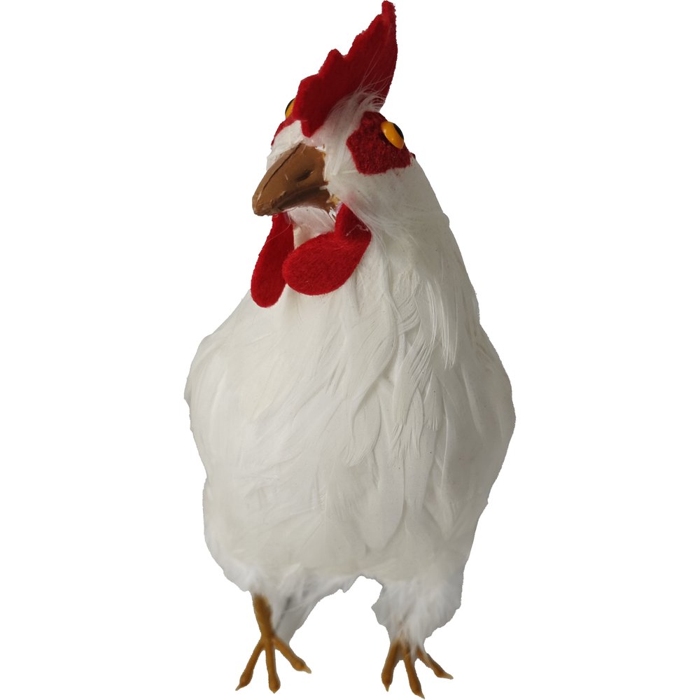 Huhn Natural weiß,H 20 cm