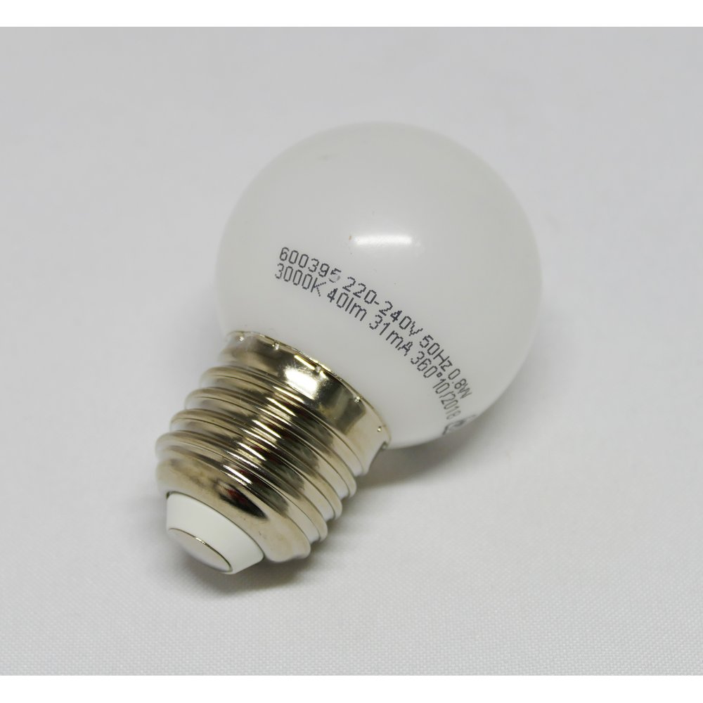 LED-Tropfenlampe matt warm-weiß E 27 Fassung 0,8 W