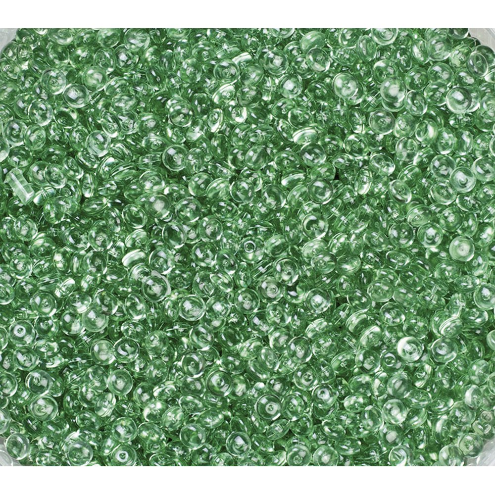 Crystalpearls in 200 ml Dose moosgrün, Ø 4-6 mm