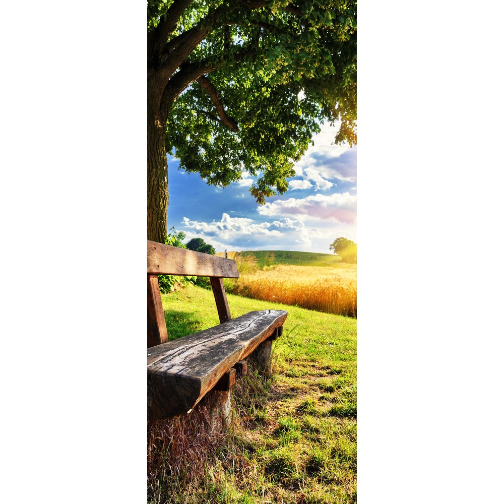 Banner Bank mit Landschaft natur, 75 x 180 cm
