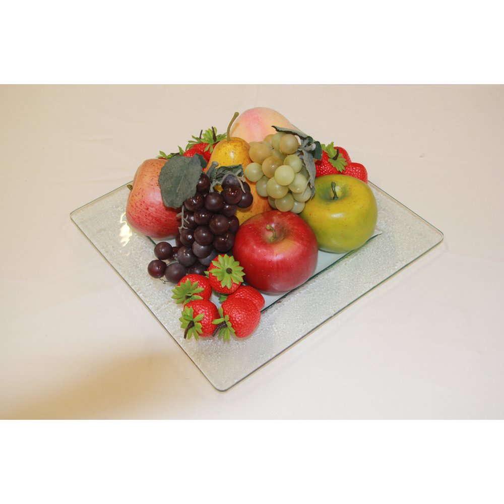 Früchte-Mix Regional, täuschend echt, 8-teilig, Apfel, Traube, Erdbeeren, Pfirsich