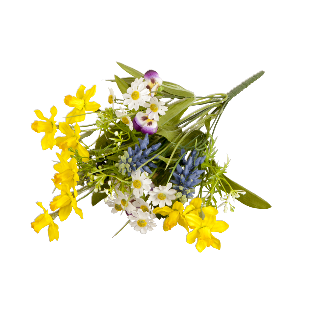 Blüten-Mix-Strauß Florale grün-bunt 40 cm