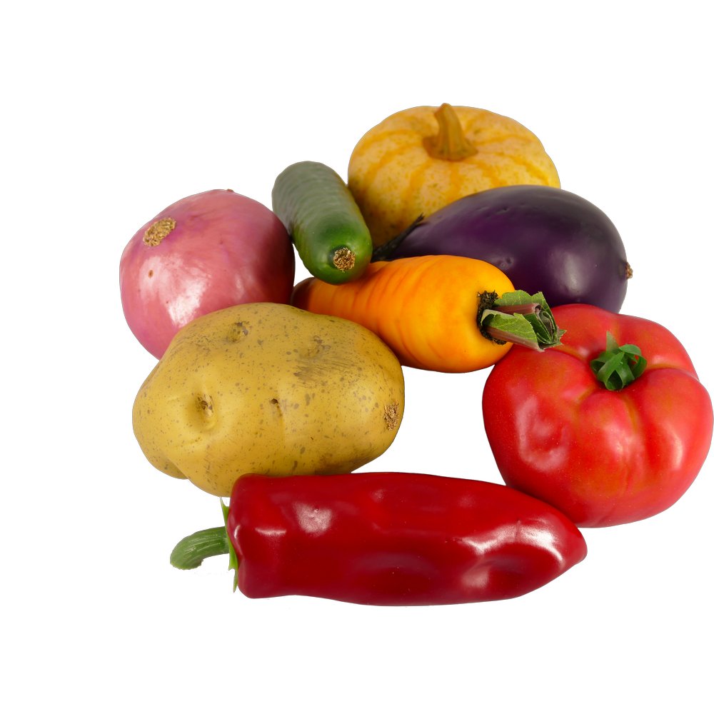 Gemüsebeutel 8-teilig bunt gemischt, 9-17 cm