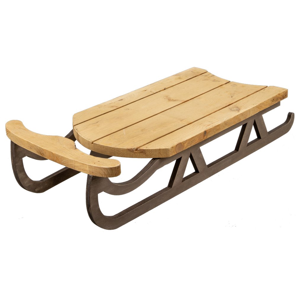 Schlitten Nostalgie Holz, 58 cm