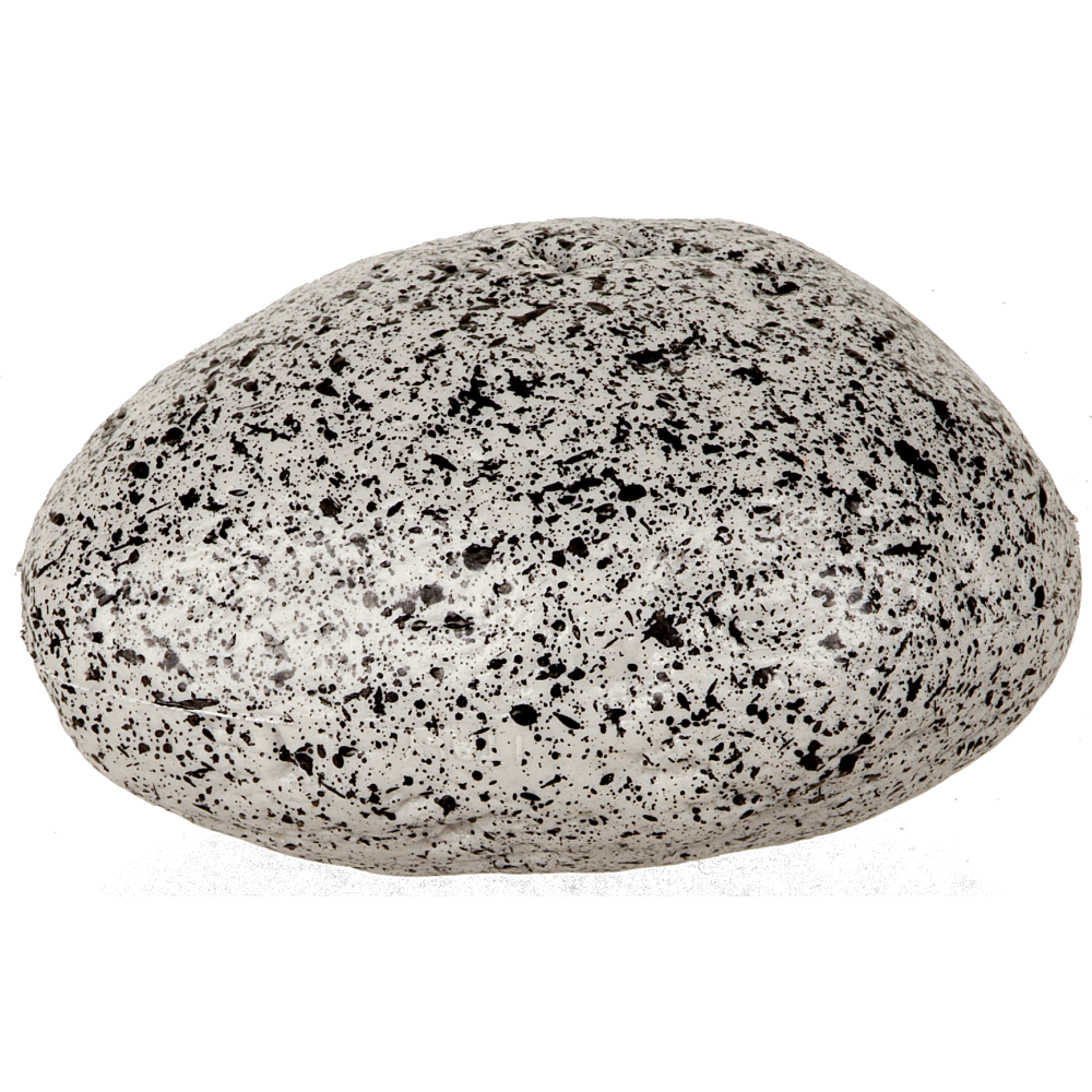 Stein aus Kunststoff Atrappe Kiesel S grau-schwarz