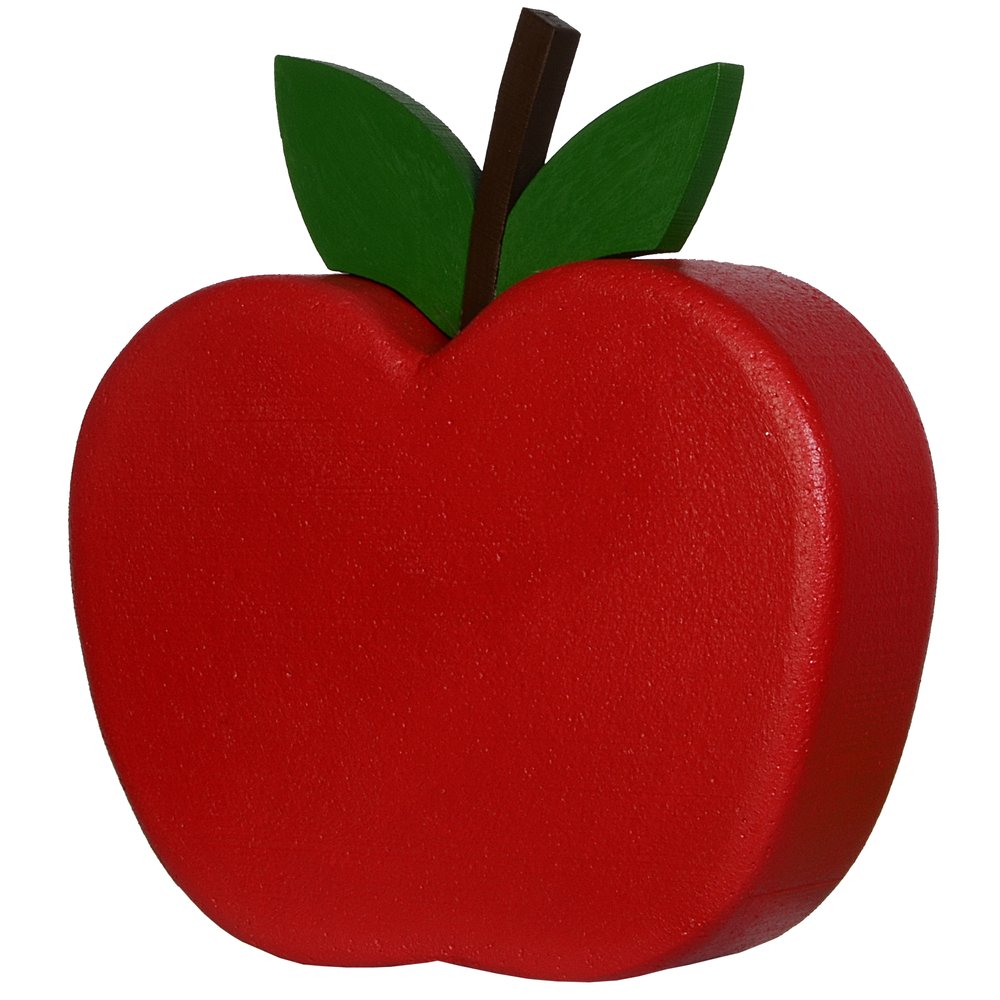Apfel Grande L rot Dekoobjekt, 40 x 10 x H 40 cm