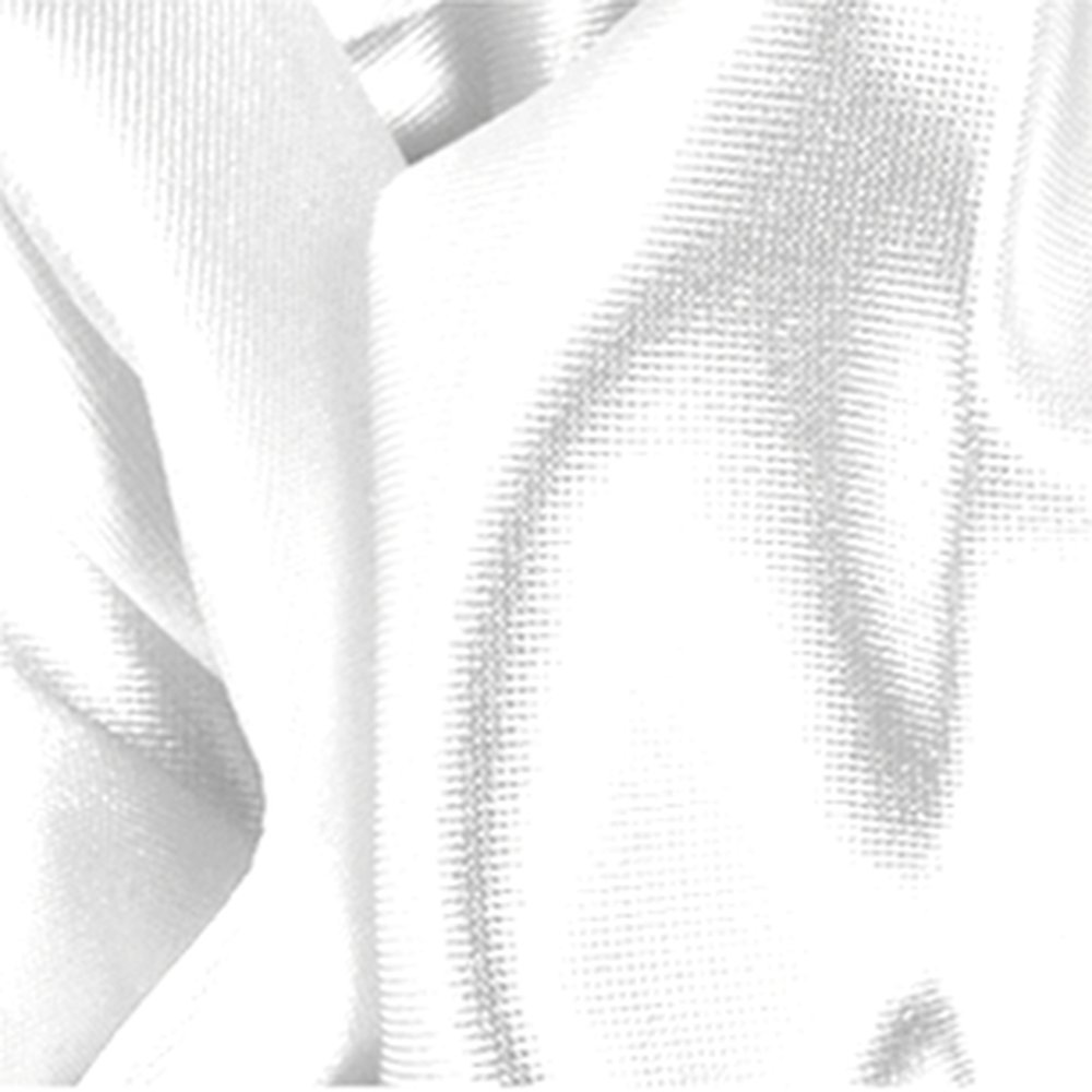 Stoff Trilobe weiß-glänzend, 145 cm breit