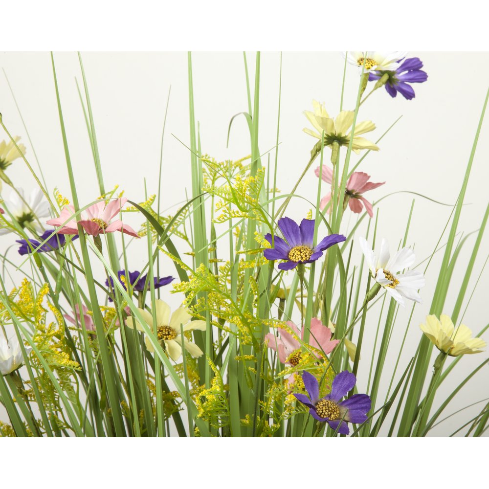 Grasbündel Wildblüten grün/bunt, H 70 cm, Ø 50 cm