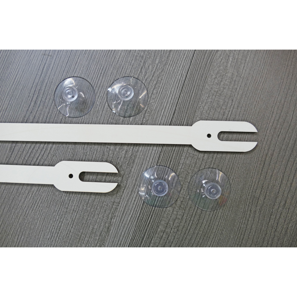 Bannerhalter für Glasflächen