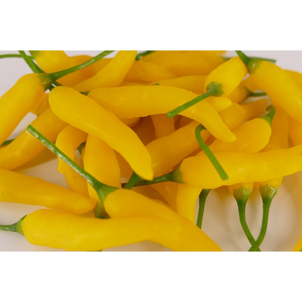Chili-Schoten 36 Stück gelb, 9,5 x 1 cm