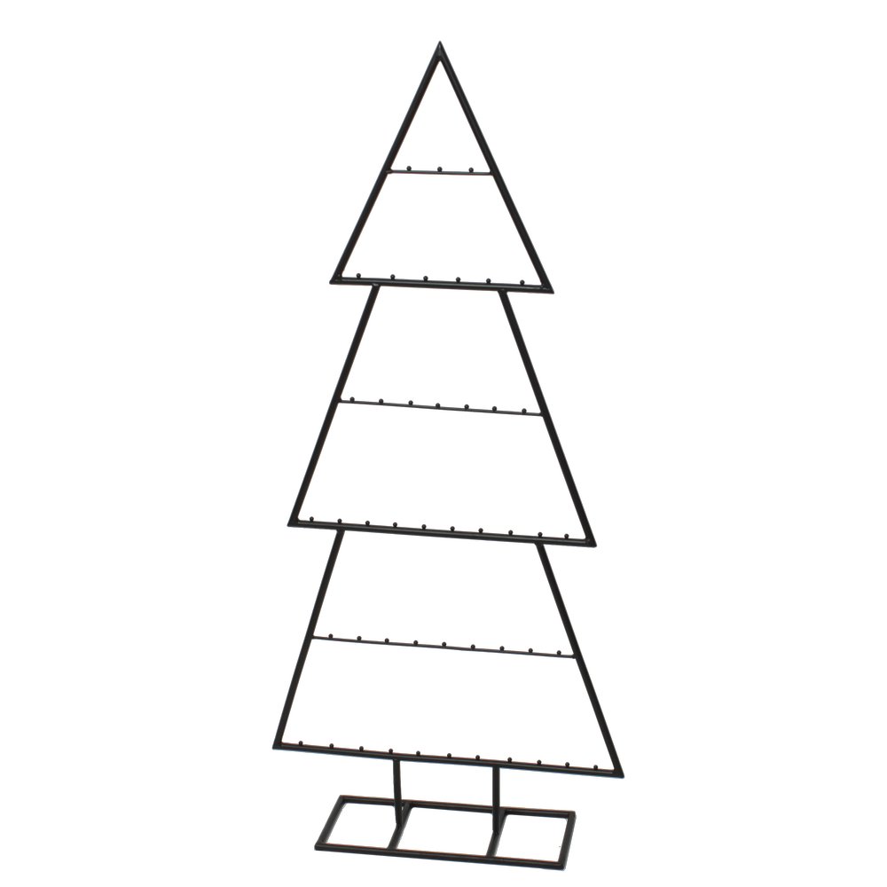 Tanne Metall Silhouette schwarz, 110 cm