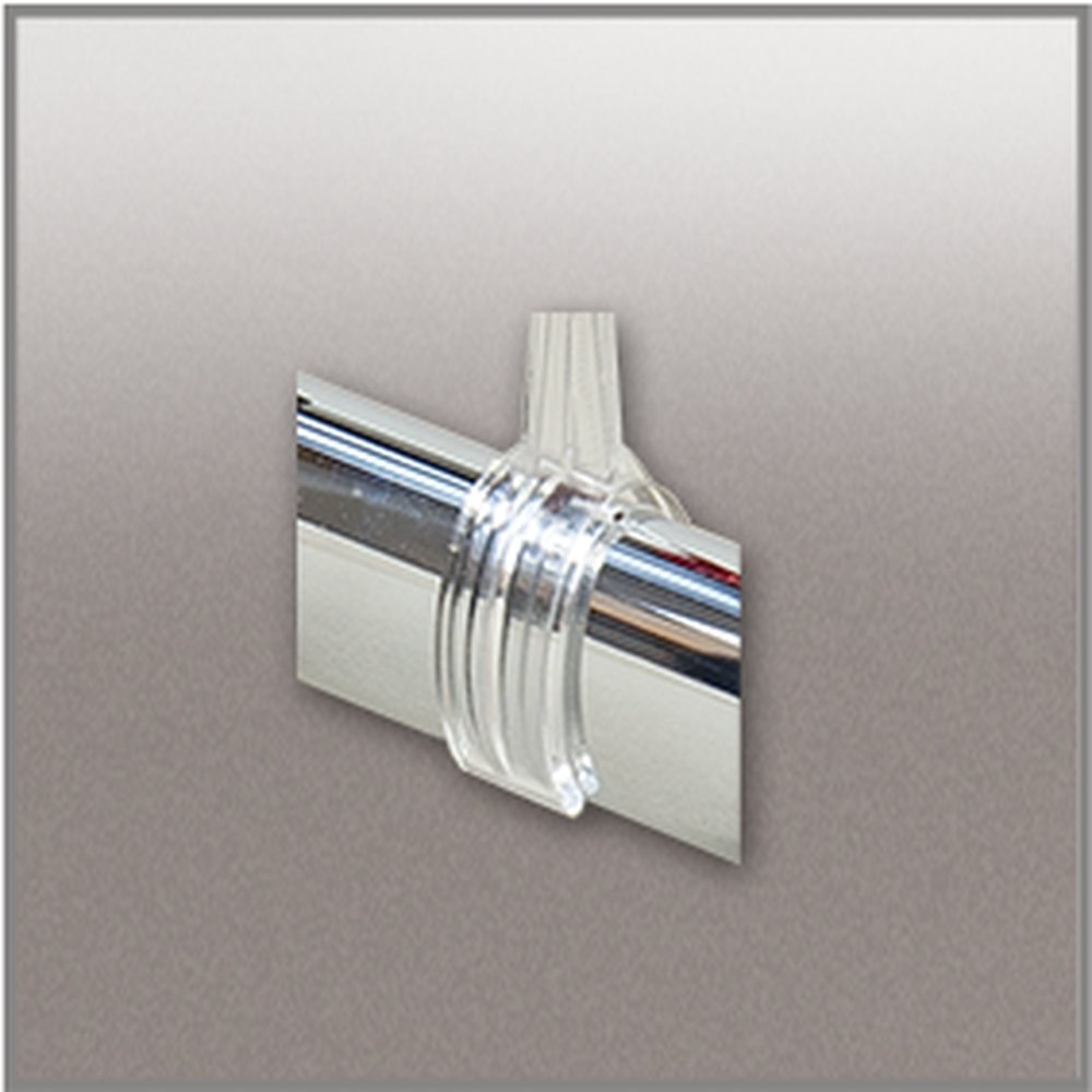 Ovalrohrklammer KS1 transparent 7,5 cm