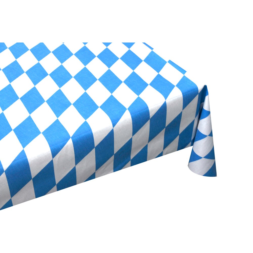 Rautenstoff Bayern aus Baumwolle, blau-weiß, 150 cm breit