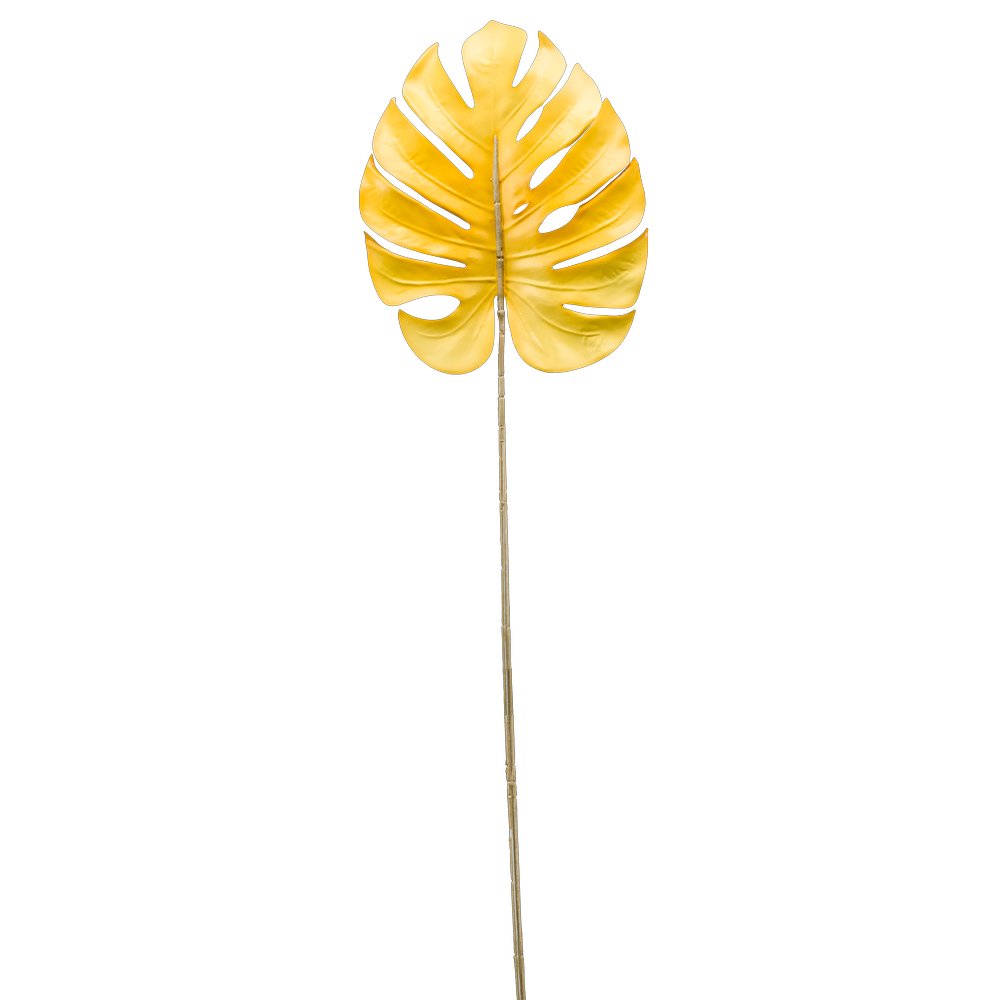 Monstera-Blatt Color gelb, 75 cm