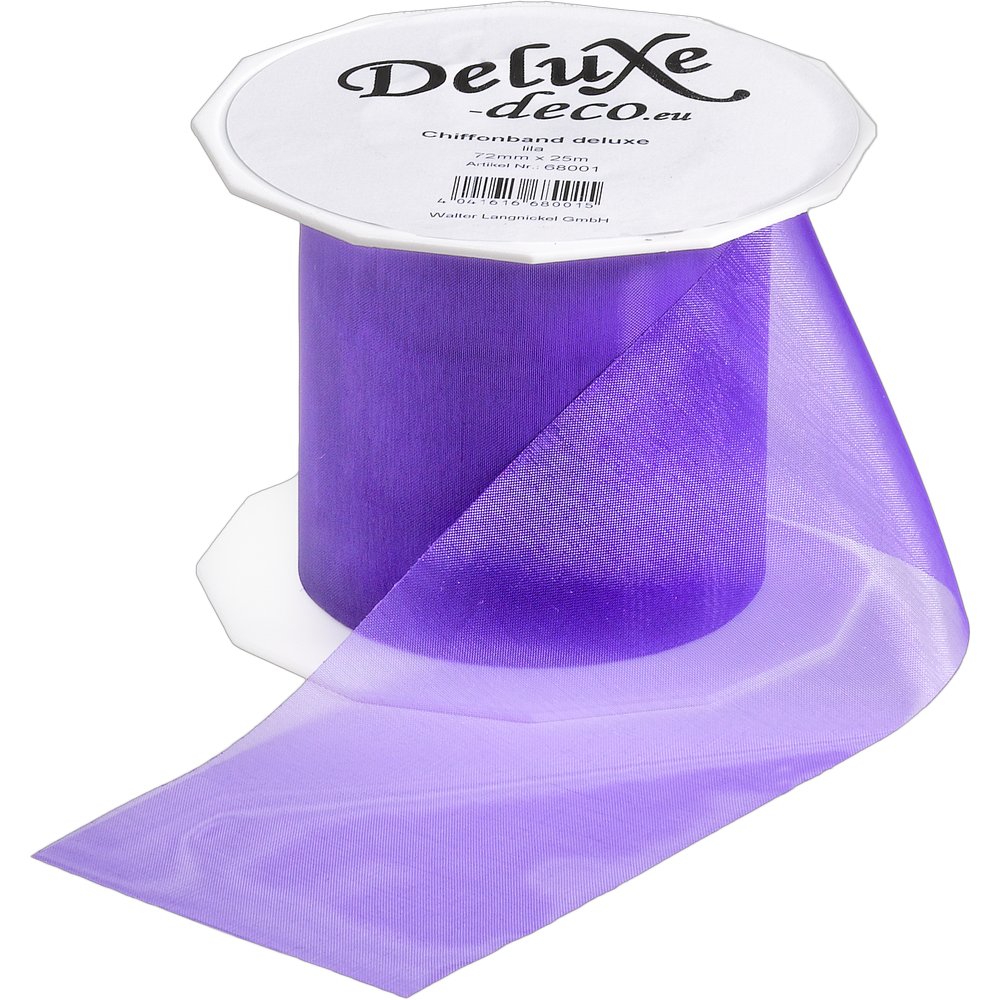 Chiffonband deluxe lila, 72 mm x 25 m
