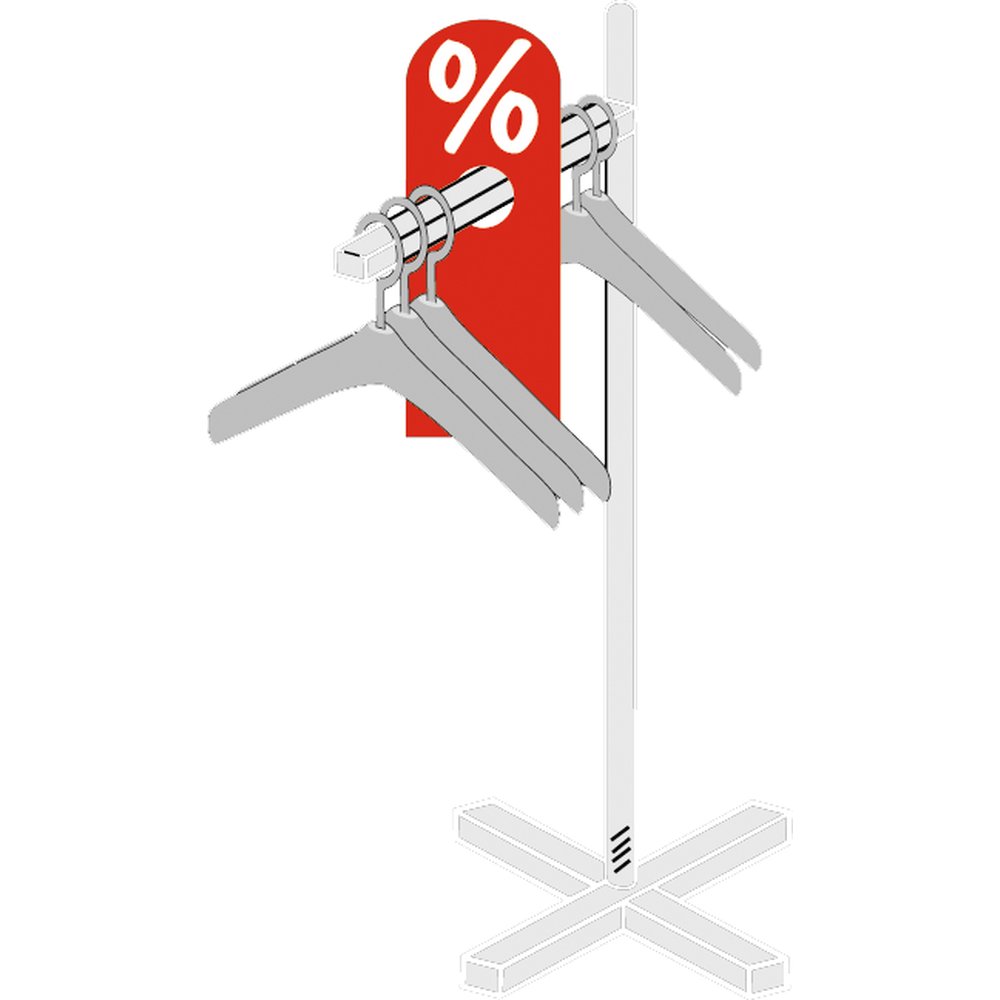 Hänger %-Zeichen 8,5 x 23 cm