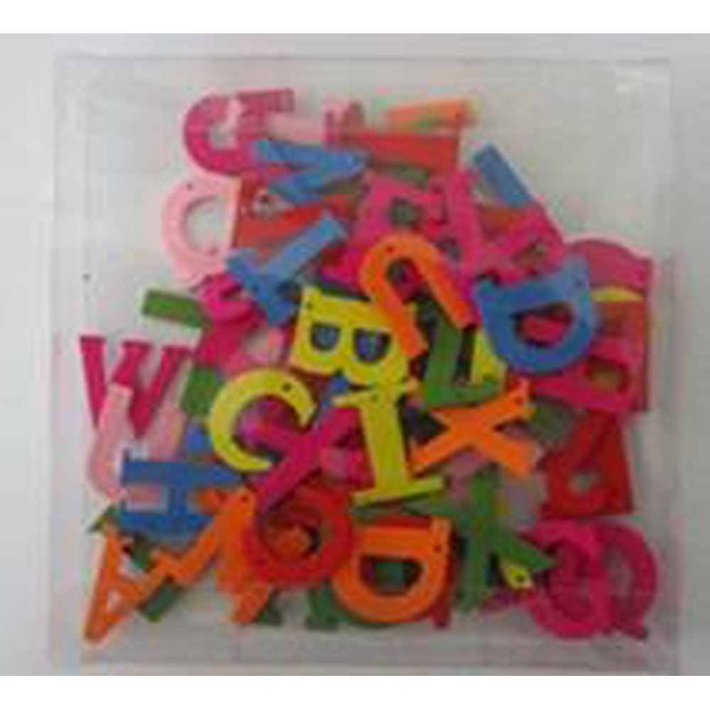 Streubuchstaben ABC, Bunter Alphabetmix zum Schulanfang, 72-Teilig