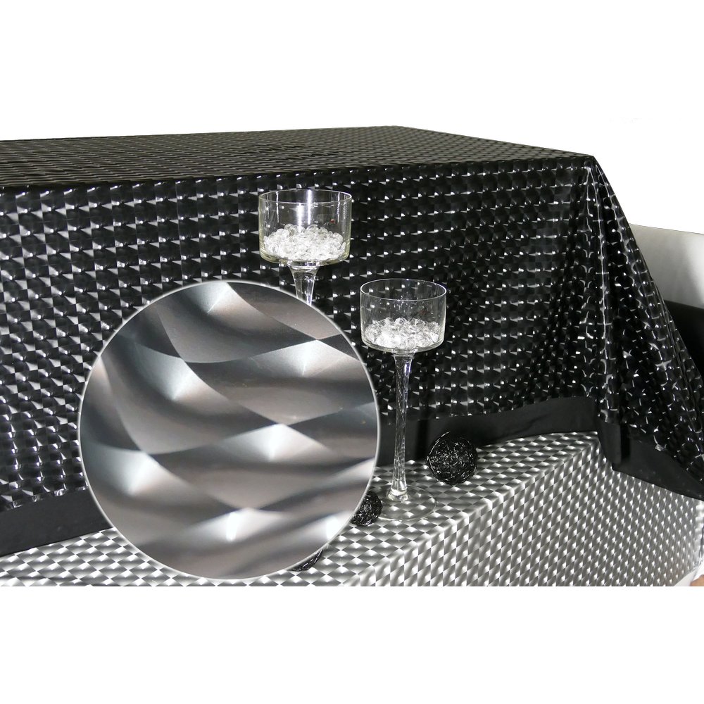 Singlestretch 3D Effekt/Metall-Look silber, 150 cm breit