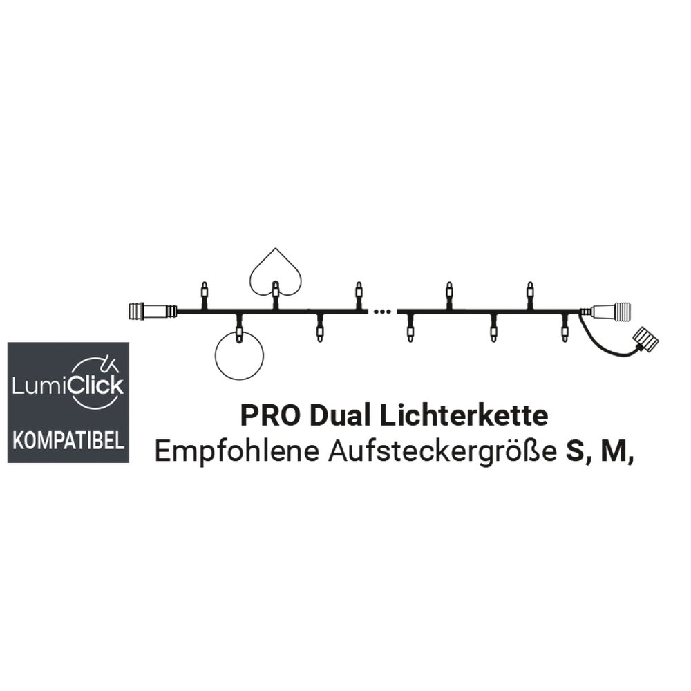 PRO String DUAL warm-weiß + kalt-weiß 31V (2 x 6 Meter)