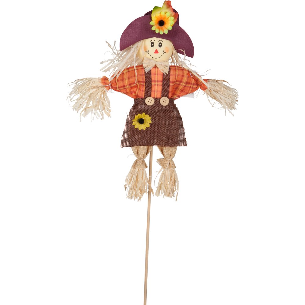 Vogelscheuchen auf Stab 4 Stück, 23 x 50 cm