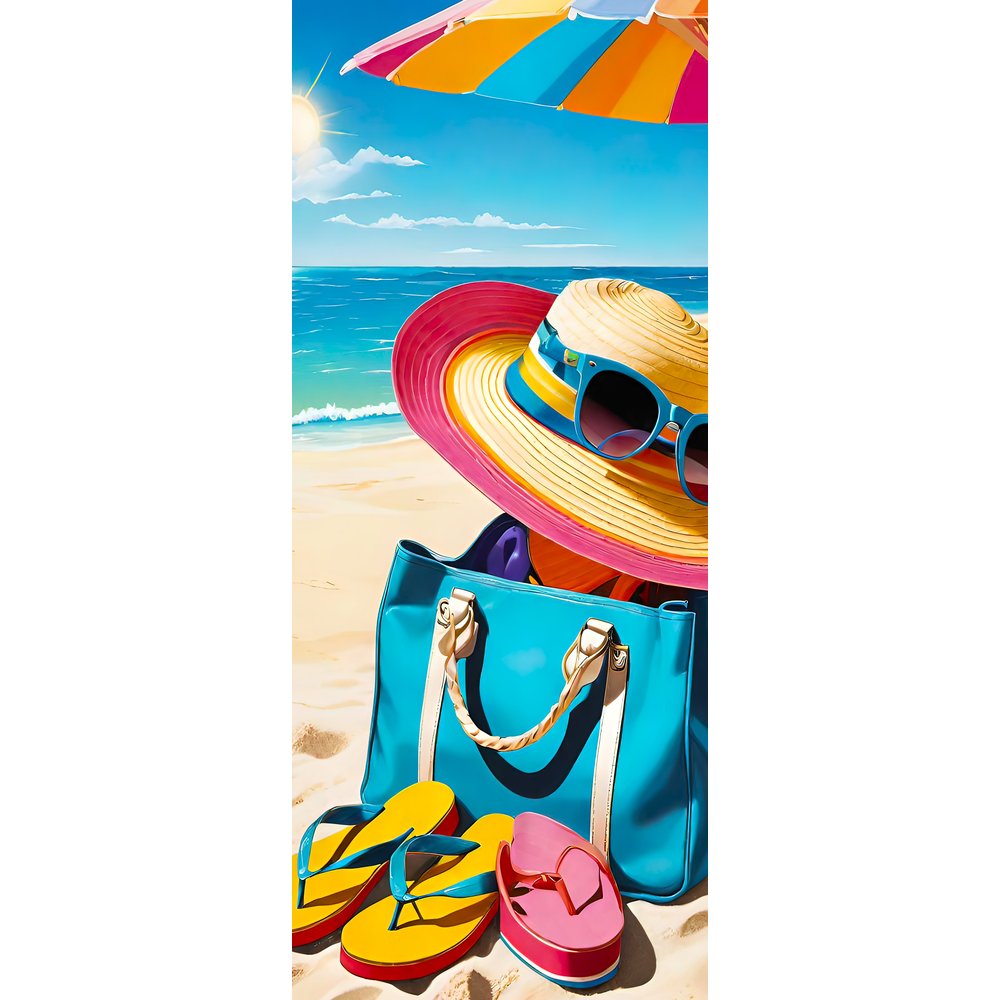 Banner Strandfeeling Tasche bunt,75 x 180 cm