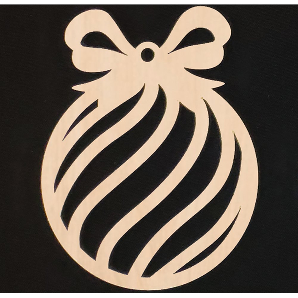 Anhänger Schleife-Candy natur, Ø 9,5 cm