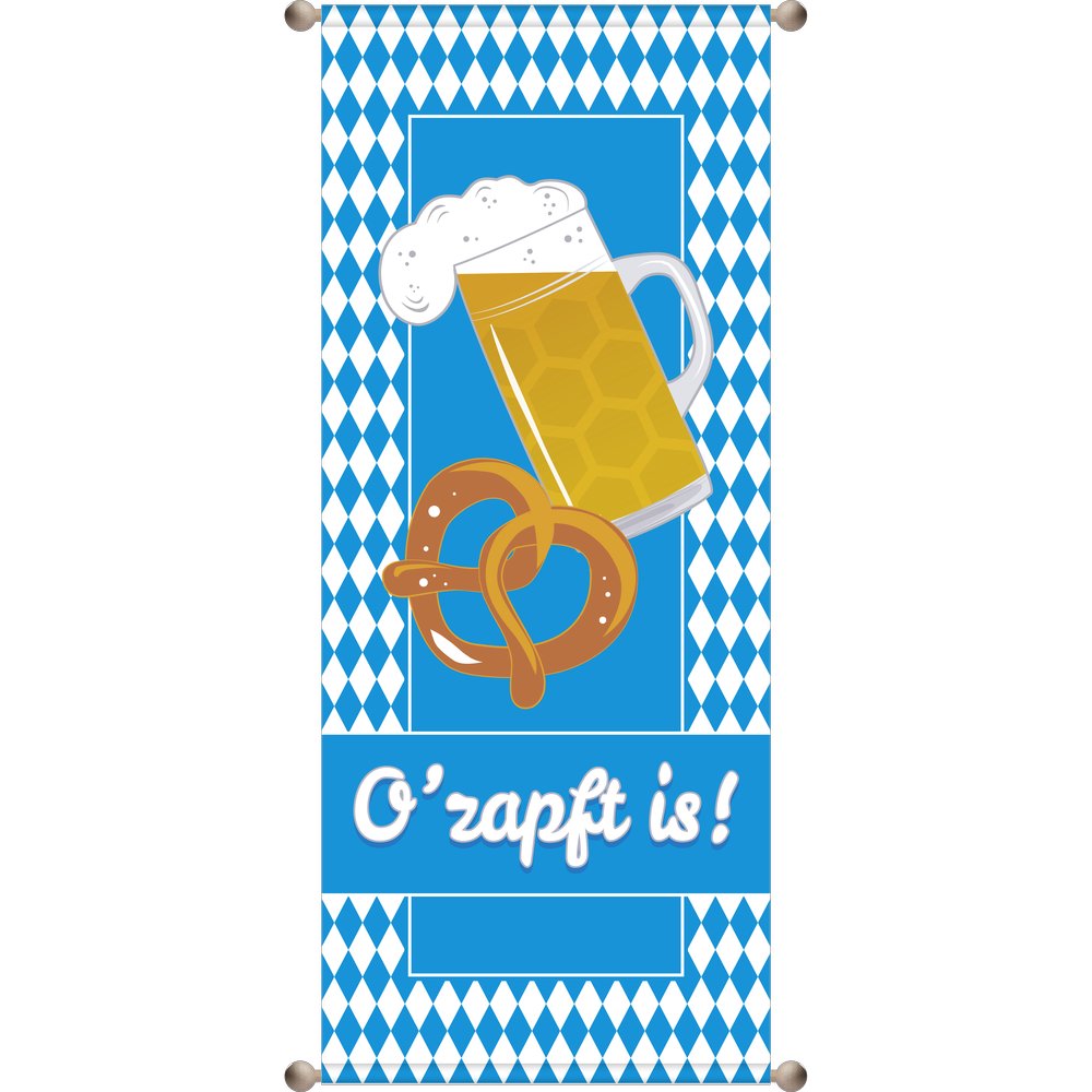 Banner Bayern O`zapft is !, 75 x 180 cm