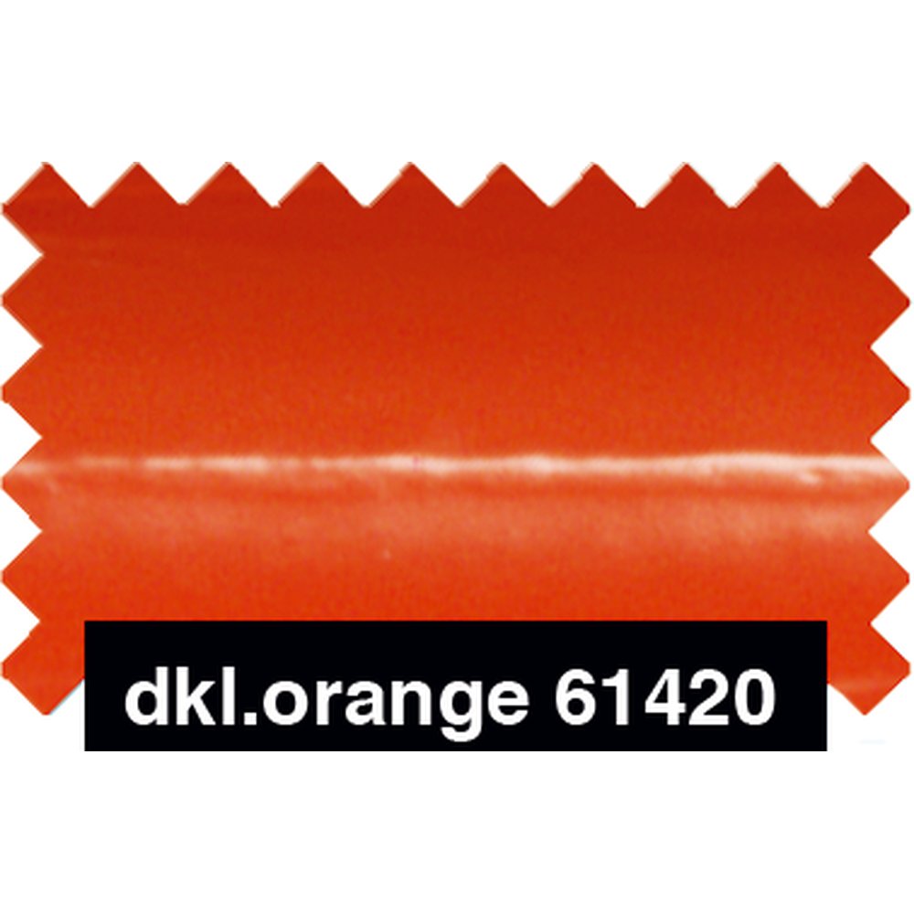 Lackfolie dunkelorange, 130 cm breit, doppellagig