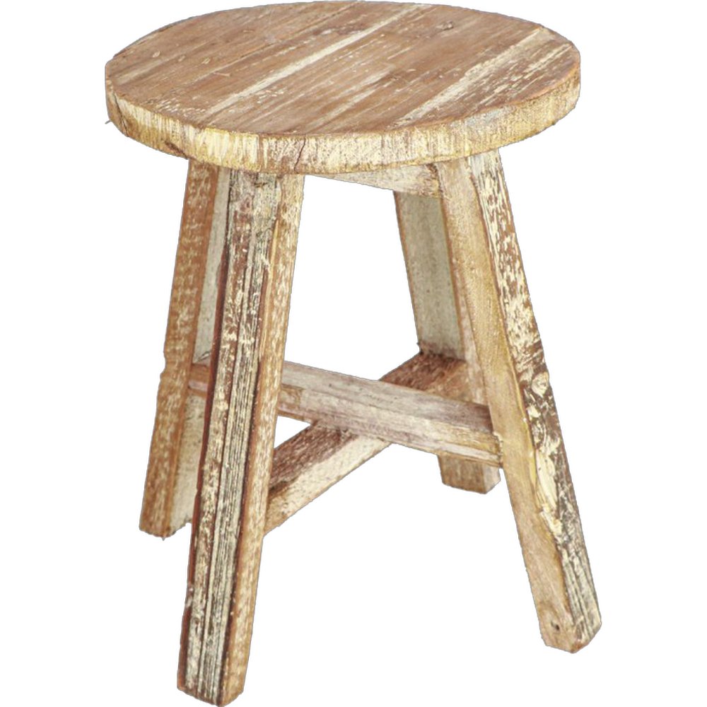 Hocker Holz Mini natur,H 25 cm, Ø 19 cm