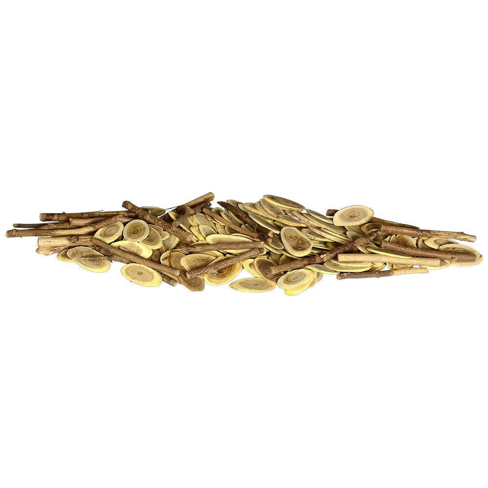 Holzbaumscheiben länglich mit Ästen Streumix, 250g, 4-7 cm, Äste 9-13 cm