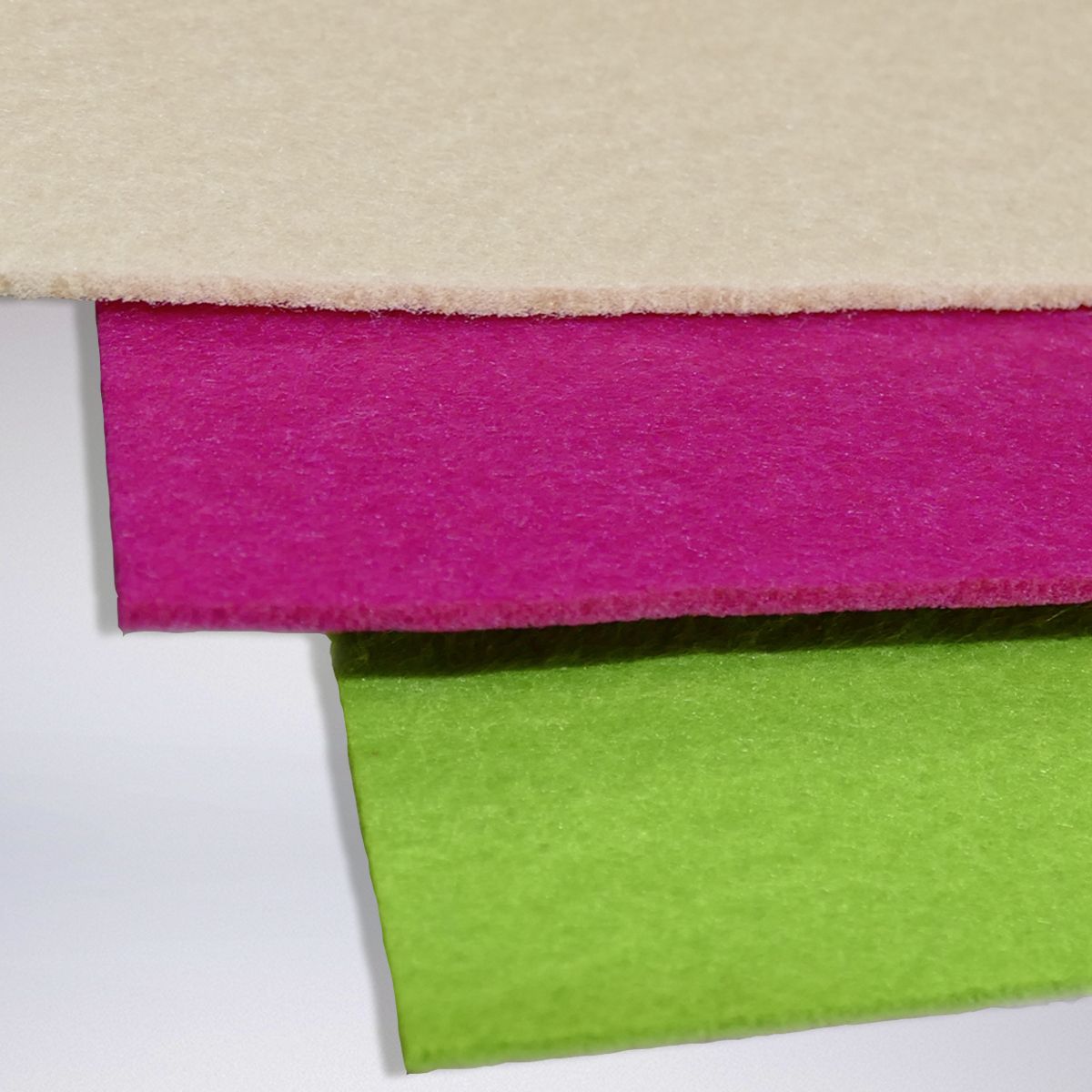 Filzplatte gelb, 3 mm, 75 x 50 cm