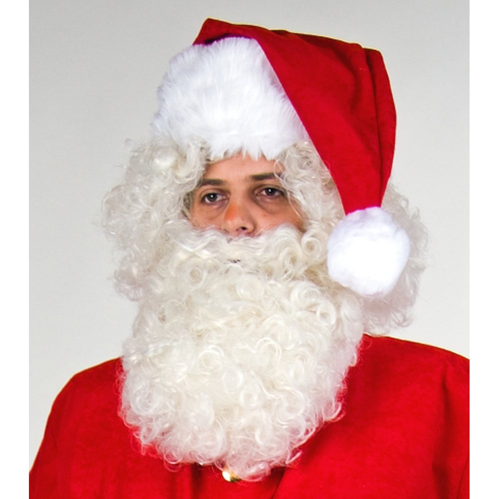 Nikolausbart und Stirnband flachsblond, unisize