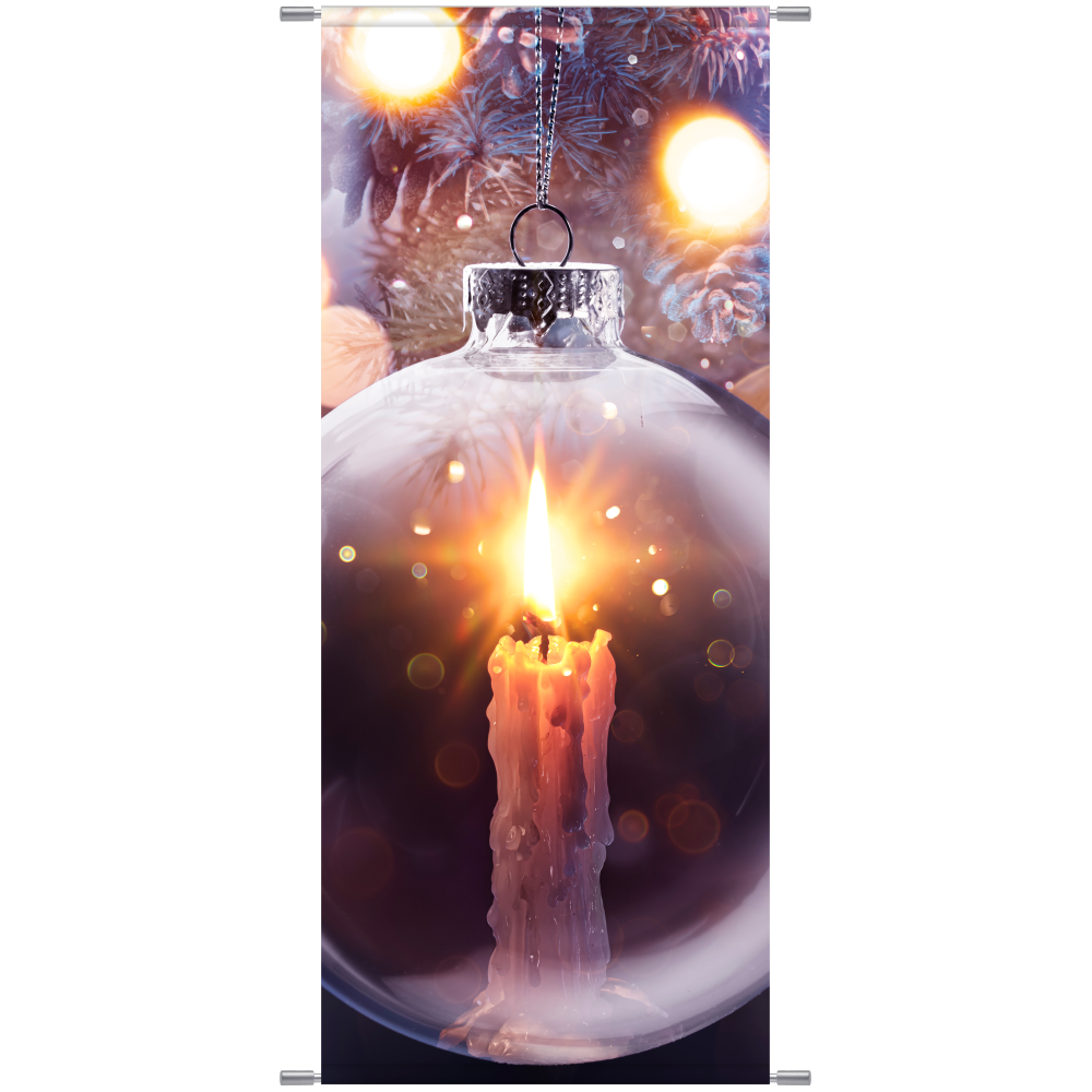 Banner Kerzenlicht in Kugel ,75 x 180 cm