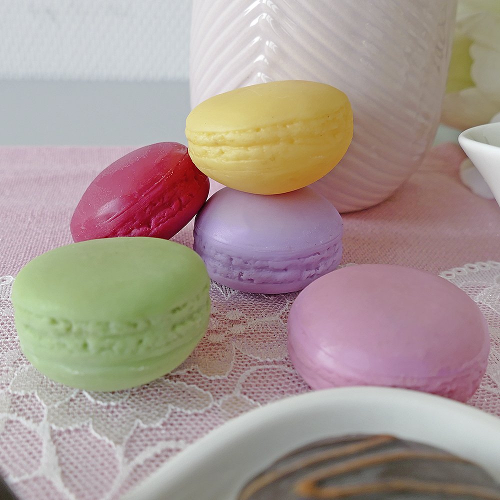 Macarons 5 Stück bunt gemischt, Ø 4,5 cm