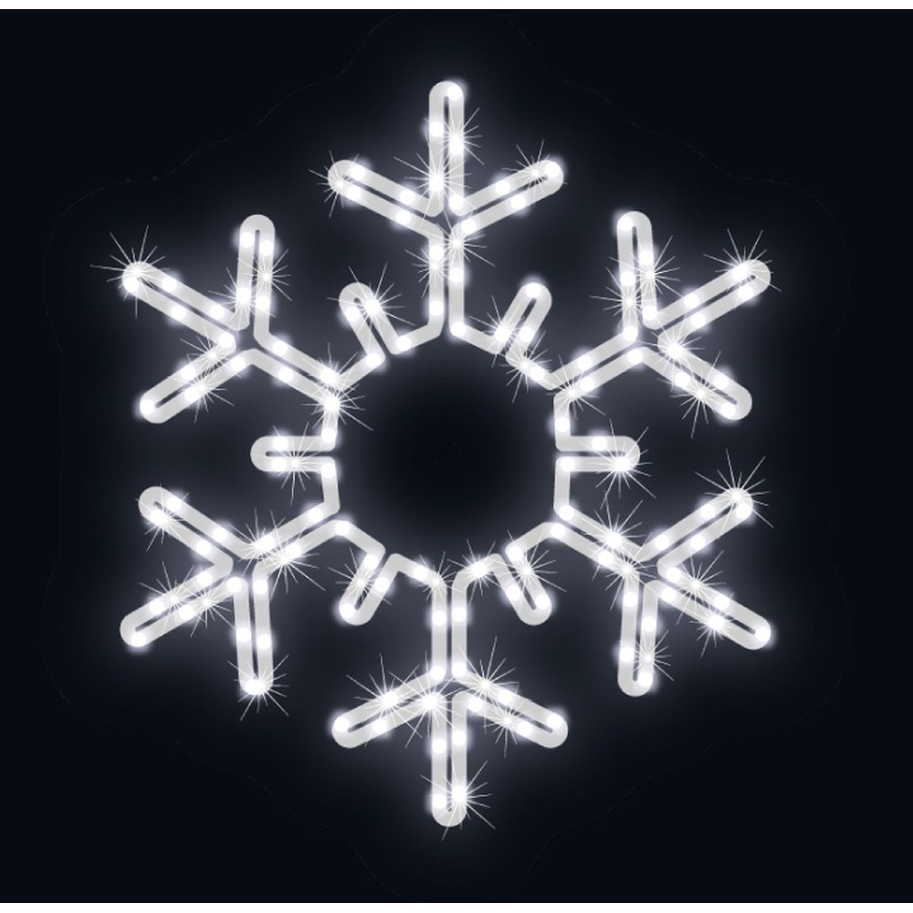 LED ExConnect230 Snowflake kaltweiss,Ø 53 cm, 10 W