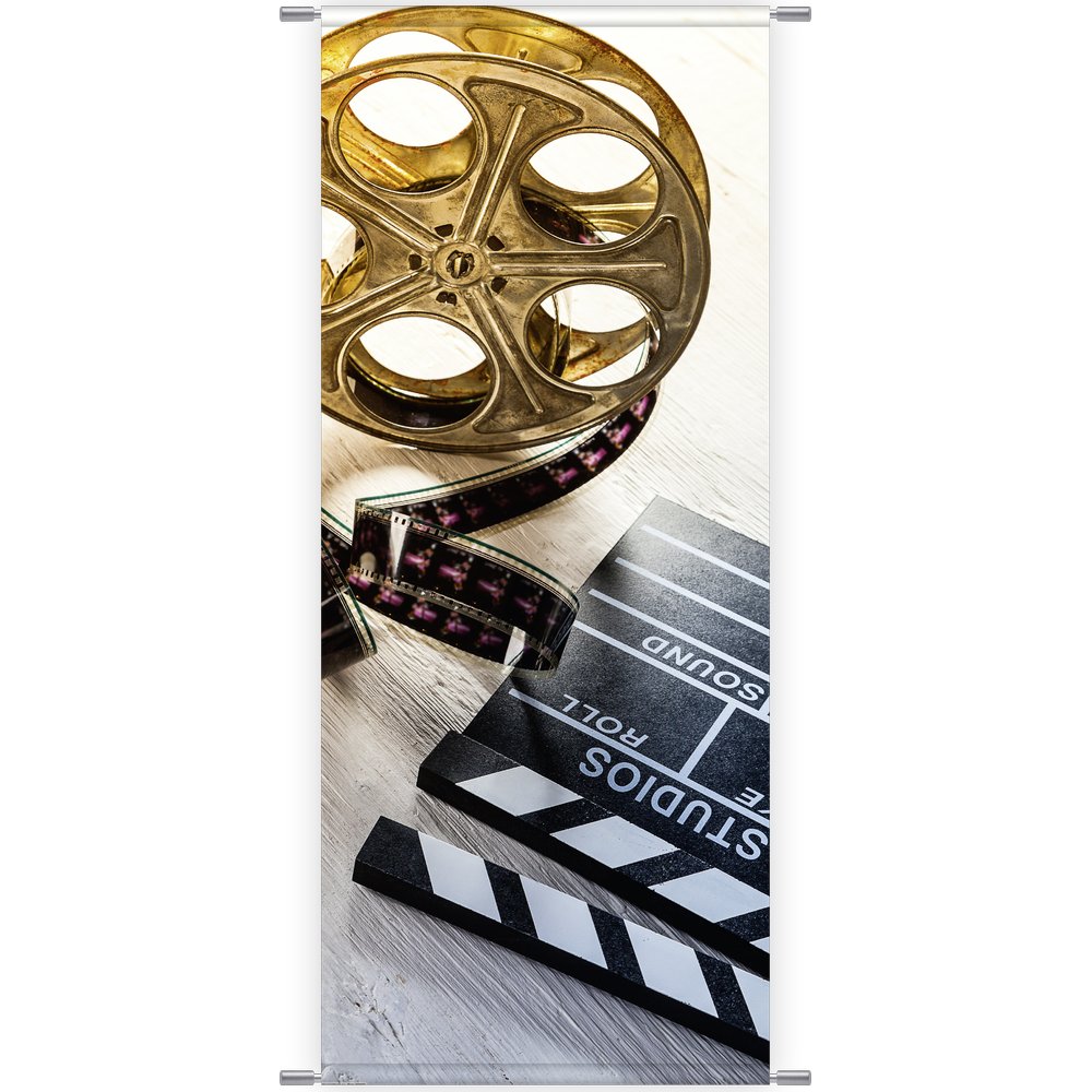 Banner Filmrolle + Filmklappe, 75 x 180 cm