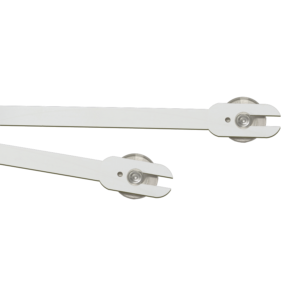 Bannerhalter für Glasflächen