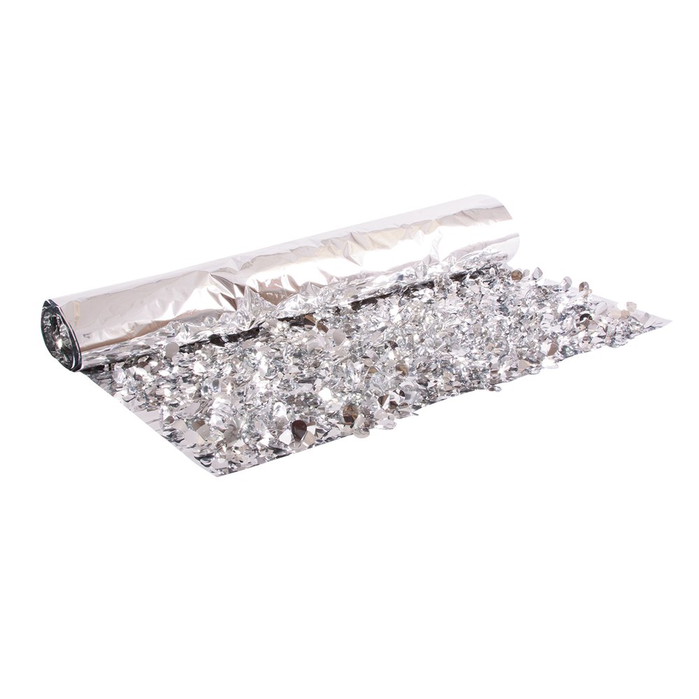 Effektfolie metallic silber, B90 cm, lfmtr.