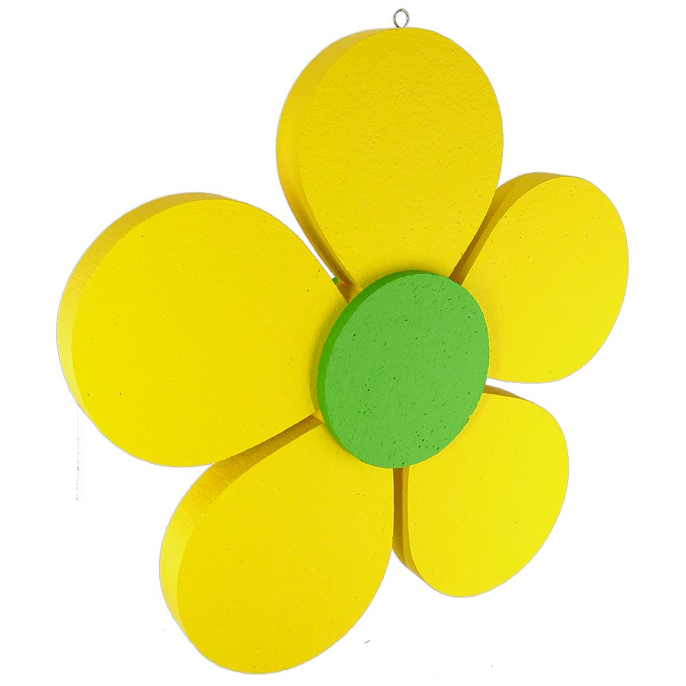 Blütenkopf Styrofoam gelb-grün, Ø 60 cm