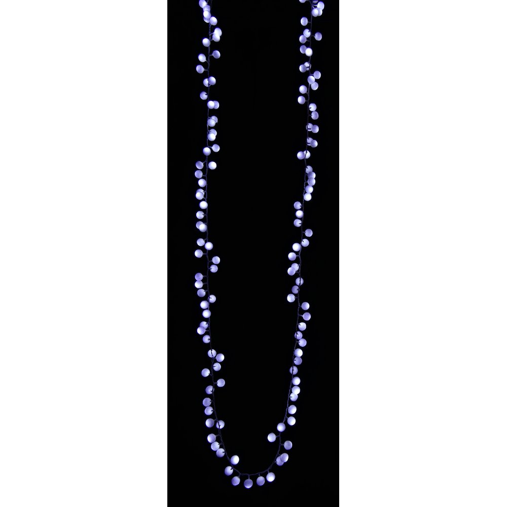 Lichterkette Baumwol kalt-weiß 128 LEDs