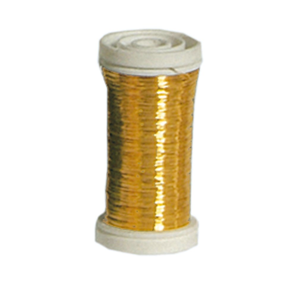 Floristendraht auf Spule gold, Ø 0,3 mm, 100 g