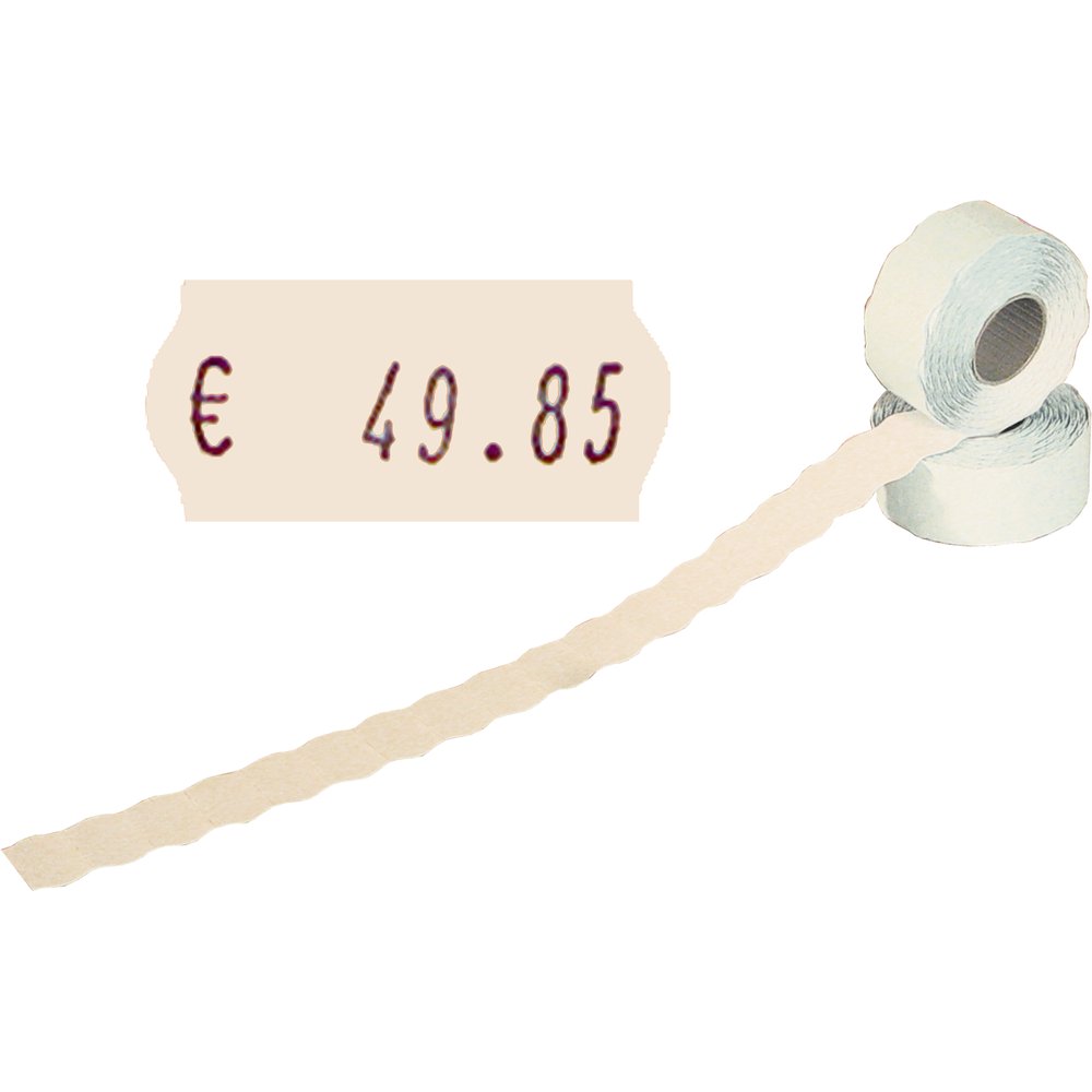 Etikettenrolle 1500 Stück weiß 26 x 12 mm