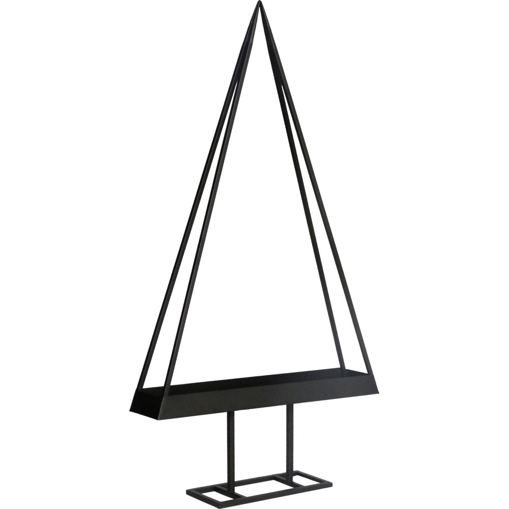 Metallständer Tannenbaum 3D schwarz, 90 cm
