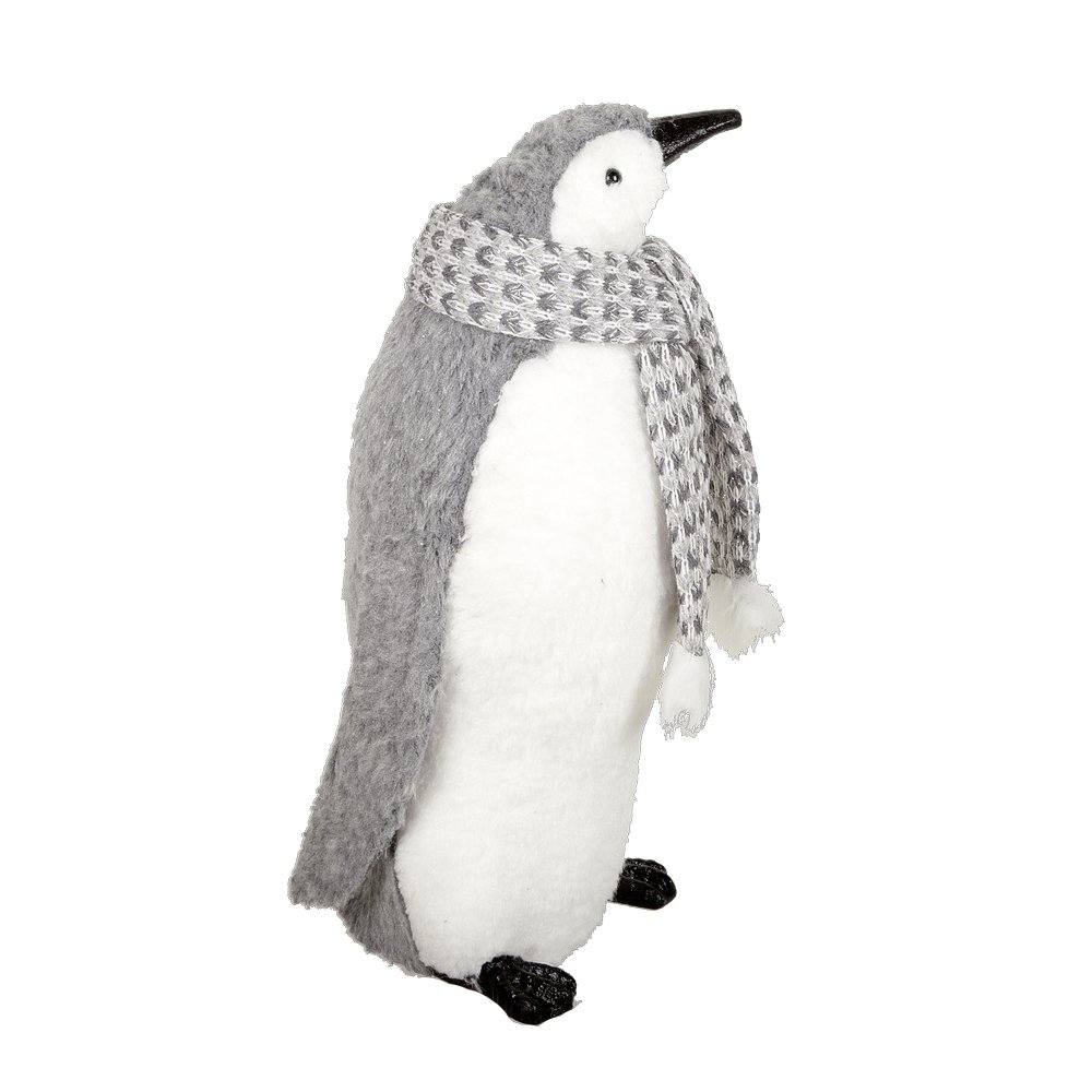 Pinguin Cool stehend grau/weiß, H 43 cm