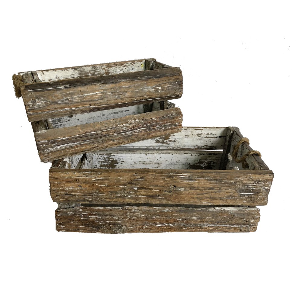 Holzkiste Antik-Art/Vintage, 48 x 27 x 18 cm