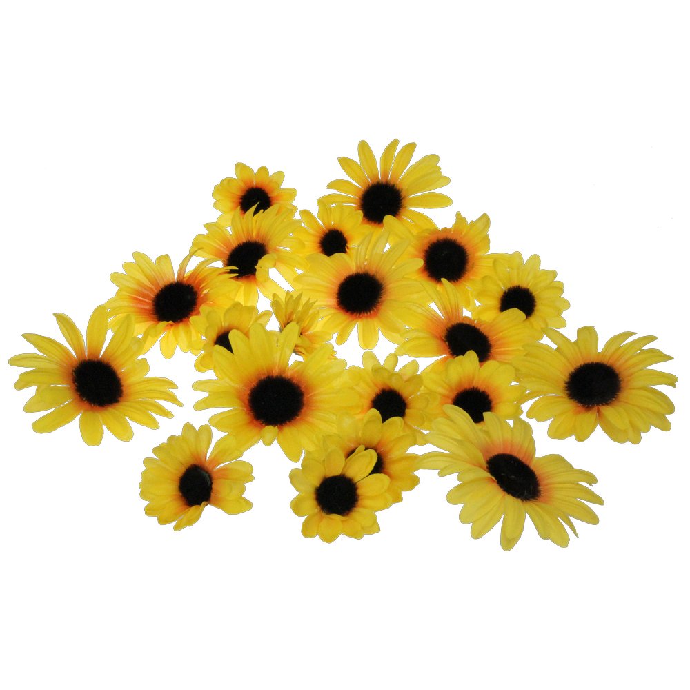 Sonnenblumenblüten 20 Stück, Ø 7/10 cm