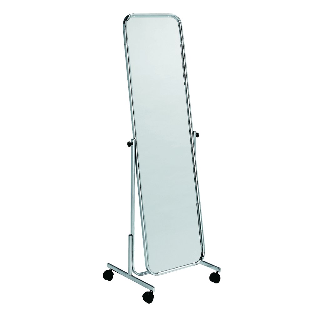 Standspiegel chrom, 45 x 155 cm, 40 cm tief