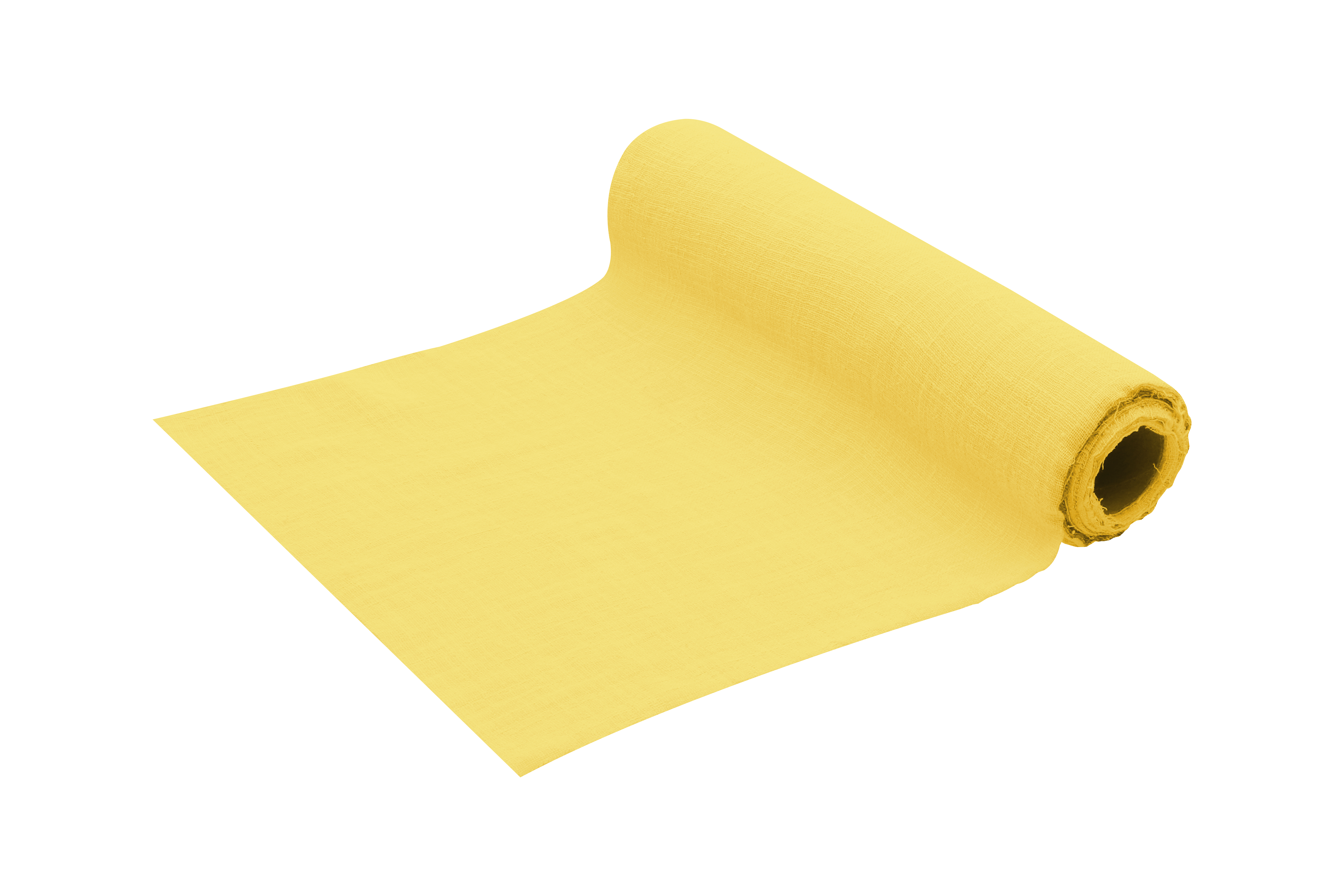 Tischband Cotton washed gelb,30cm x 5m