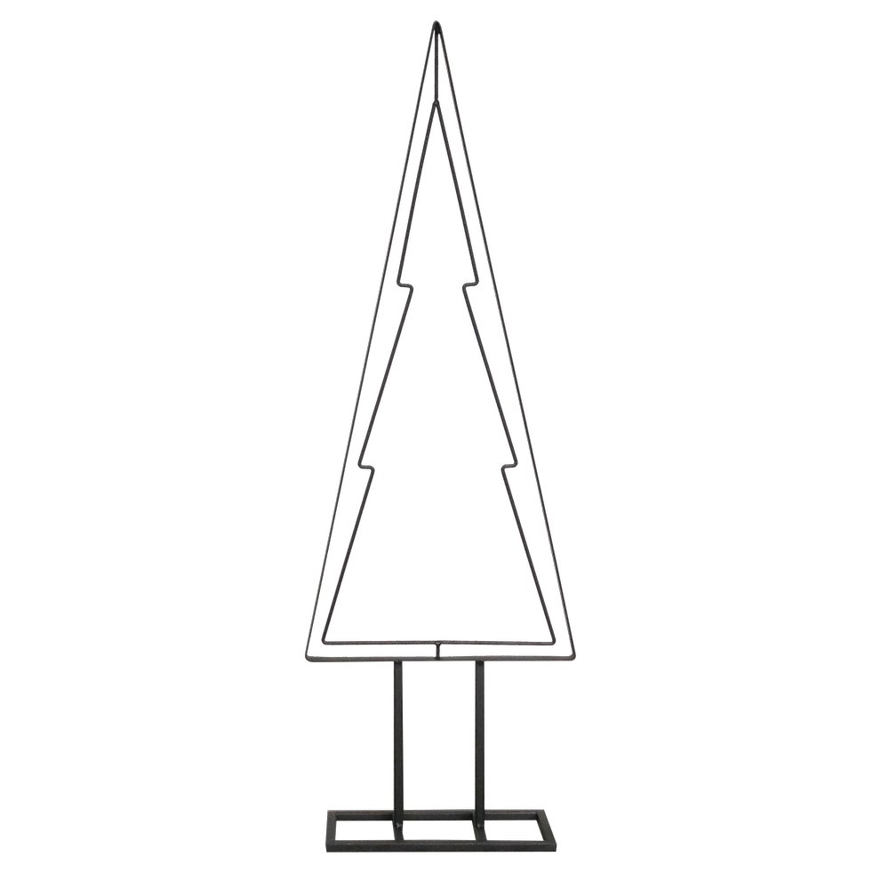 Metallaufsteller Tanne schwarz, 118 cm
